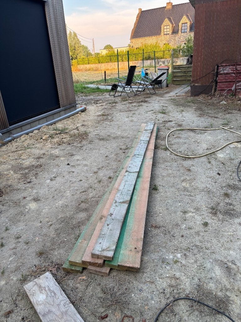 Gedrenkte latten, Doe-het-zelf en Bouw, 25 tot 50 mm, Zo goed als nieuw, Plank, 300 cm of meer