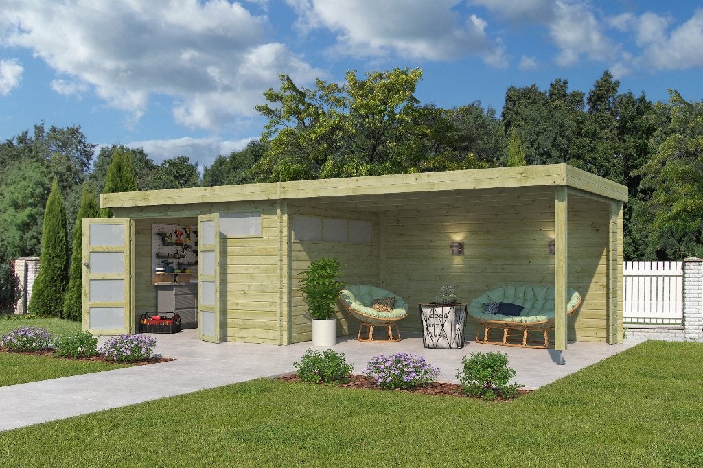 Abri de jardin Moderne 755x295cm NOUVEAU !, Enlèvement ou Envoi, 500 cm ou plus, Neuf, 200 à 400 cm