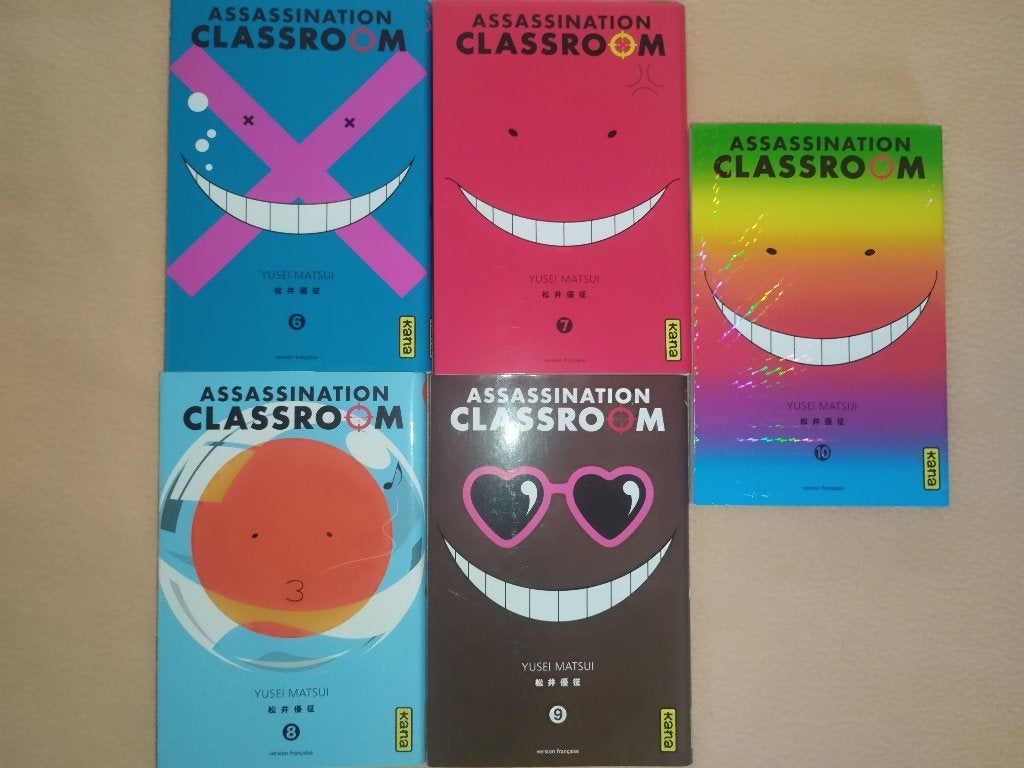 Lot Mangas Assassination Classroom 6 à 10 (État Neuf), Livres, Série complète ou Série, Enlèvement, Neuf
