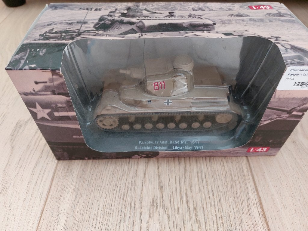 Model 1/43 Duitse tank Panzer 4 (1941), Hobby en Vrije tijd, Modelbouw | Auto's en Voertuigen, Ophalen of Verzenden, Nieuw, 1:32 tot 1:50