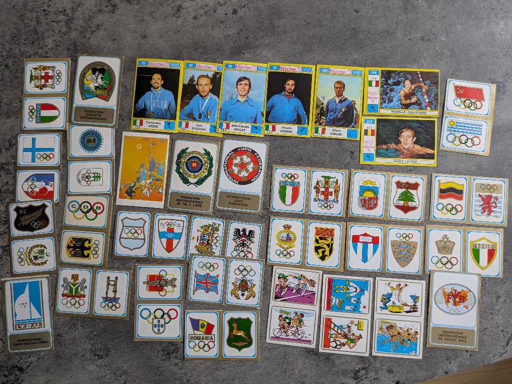 PANINI stickers  Munchen 1972  OLYMPISCHE SPELEN  1972 34X, Ophalen of Verzenden, Zo goed als nieuw