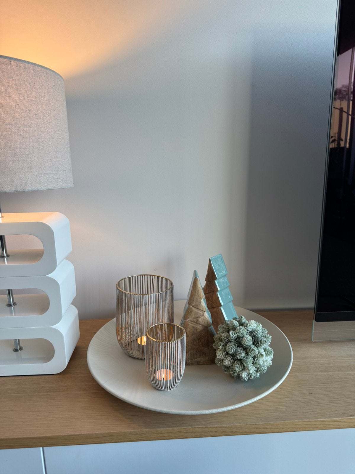 Plateau met alle decoratie inclusief, Ophalen, Zo goed als nieuw