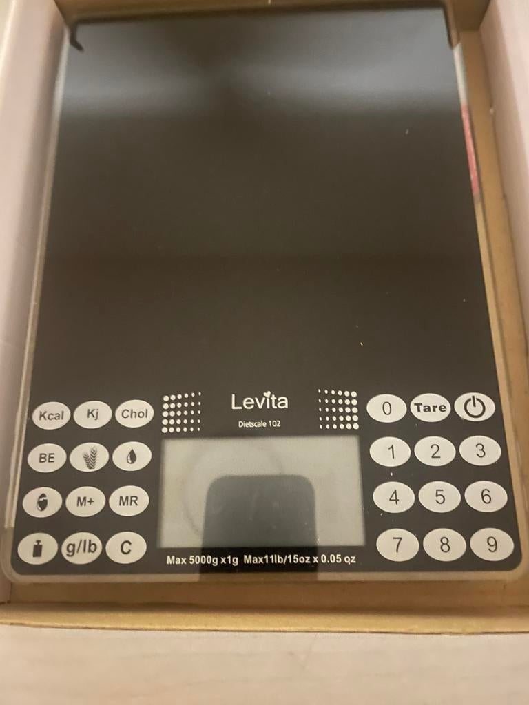 Te koop digitale keuken weegschaal Levita, Moins de 10 kg, Balance de cuisine, Enlèvement, 1 à 500 grammes