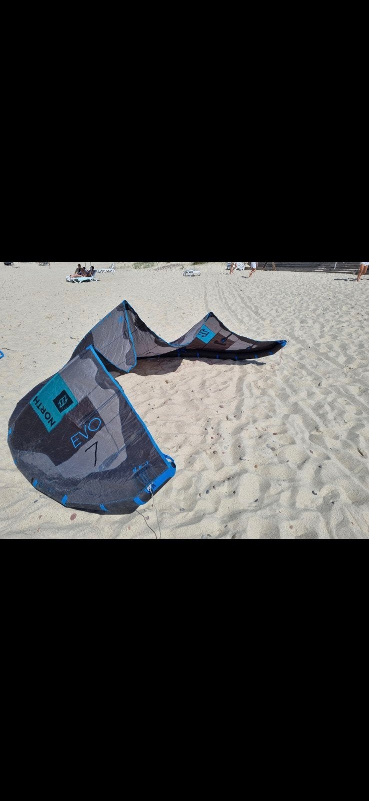 North (Duotone) Evo 2017 - 7m, Watersport en Boten, Ophalen of Verzenden, Gebruikt, 7 m², Kite