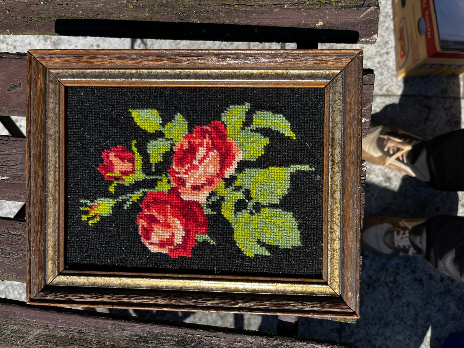 Geborduurd kadertje, Antiek en Kunst, Ophalen