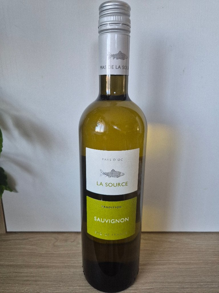 6 flessen La Source Sauvignon 2012 – Pays d’Oc, Ophalen, Frankrijk, Nieuw, Witte wijn
