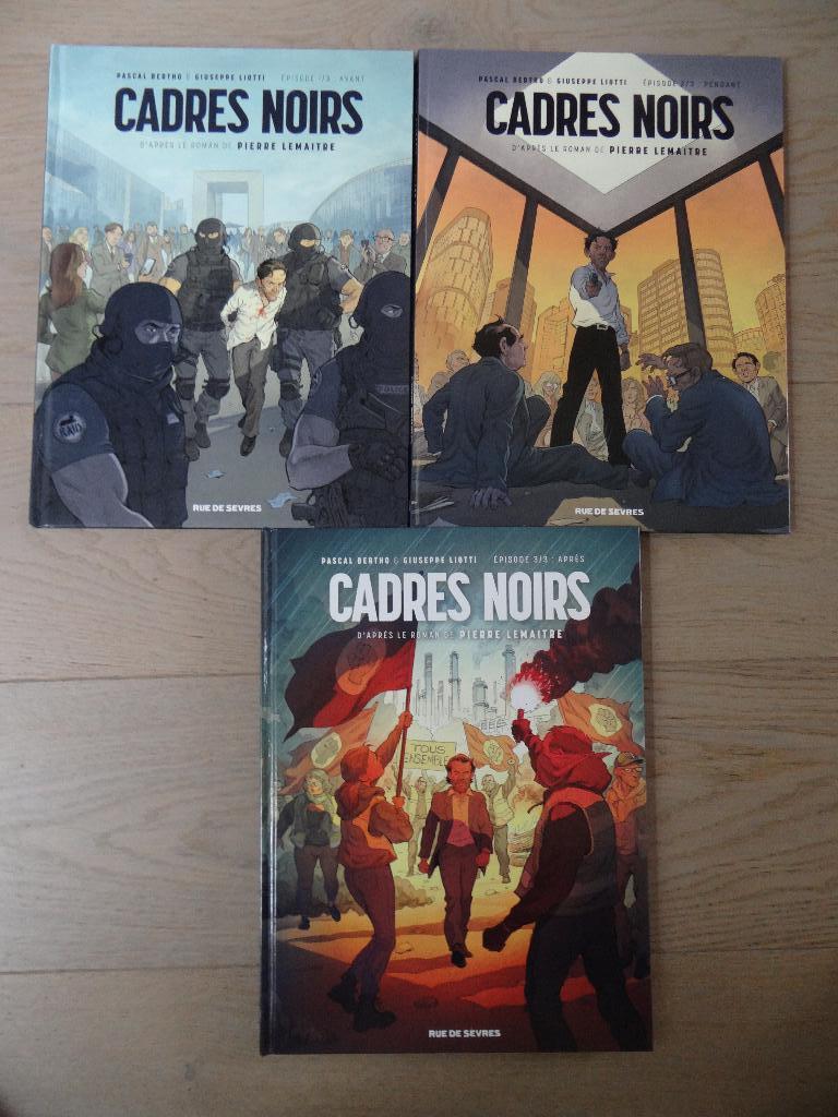 CADRES NOIRS (T1+T2+T3) ; d'après P.Lemaitre ; parfait état, Enlèvement ou Envoi