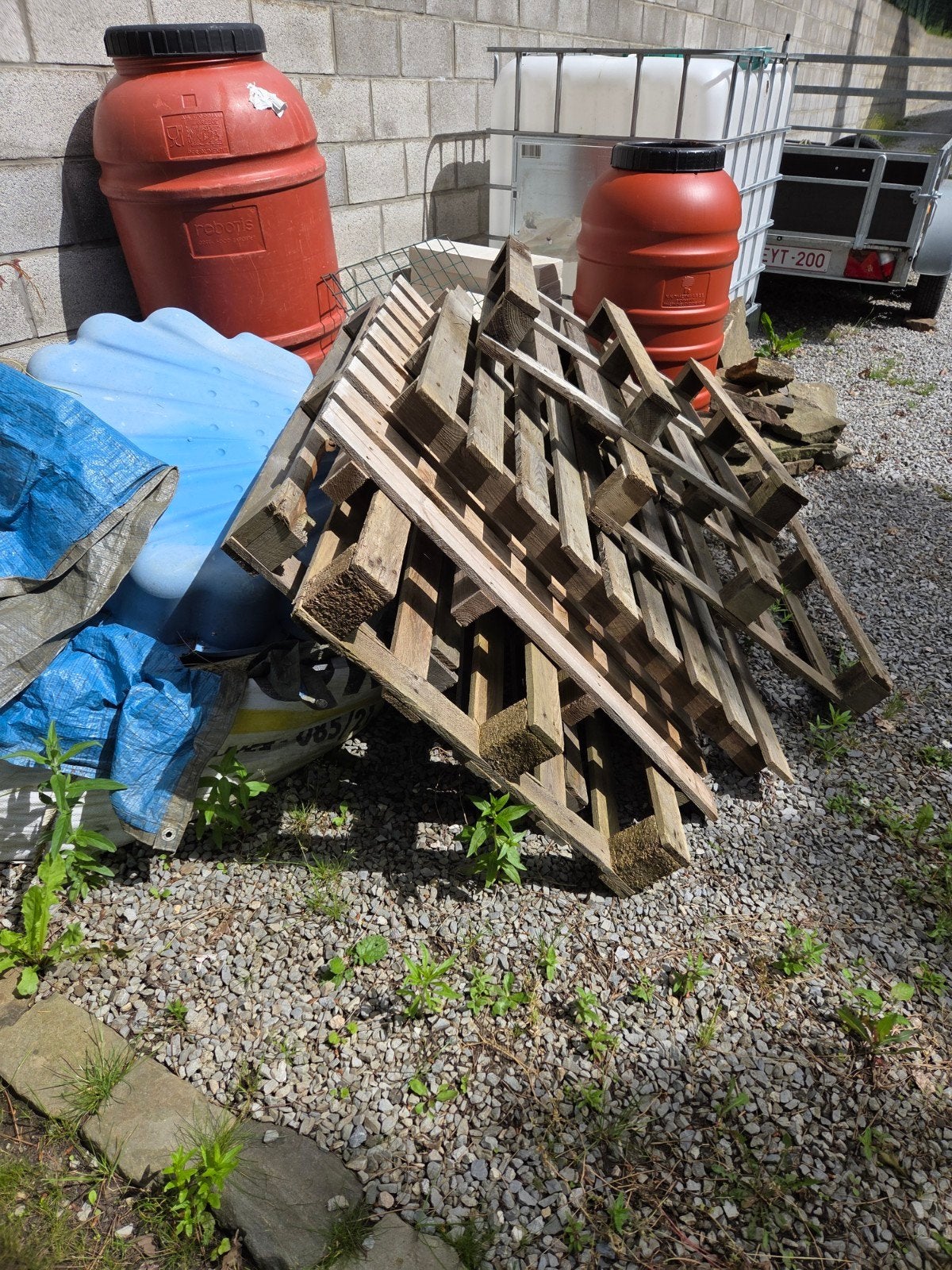Lot de palettes à donner