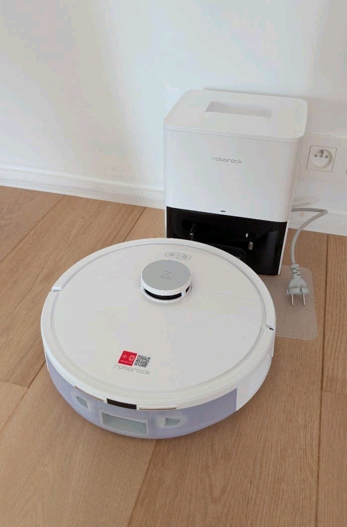 Roborock robotstofzuiger (Q7-serie) + station — wit, Ophalen, Oplaadstation, Robotstofzuiger
