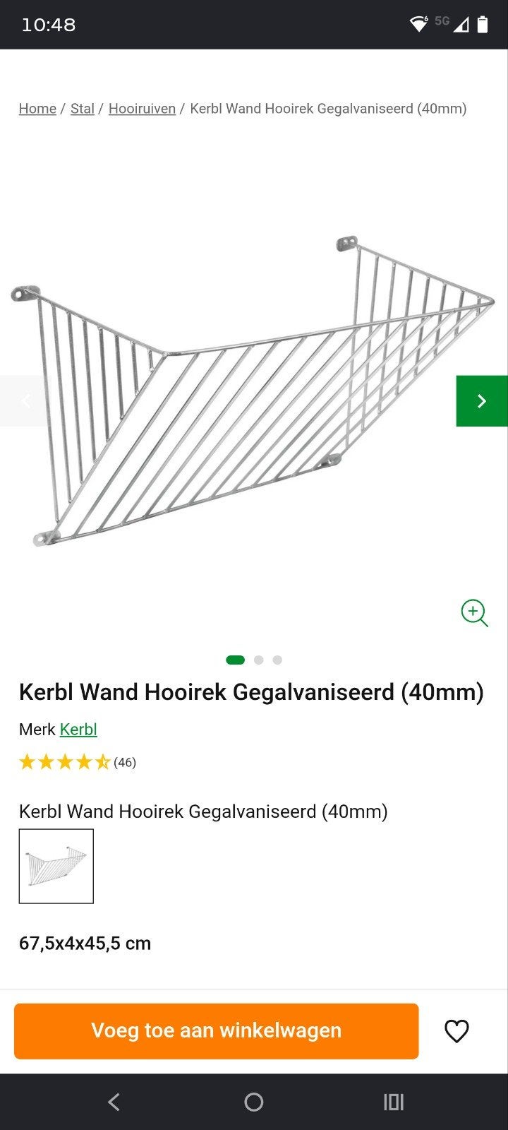 Hooirek, Ophalen, Nieuw