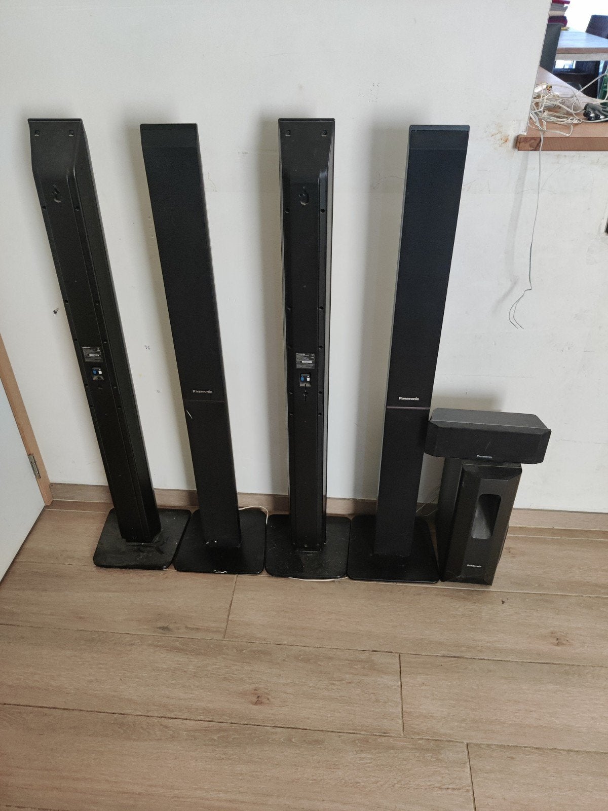 Panasonic 5.1 versterker en luidspreker set met defect., Panasonic, Enlèvement, Utilisé, 70 watts ou plus