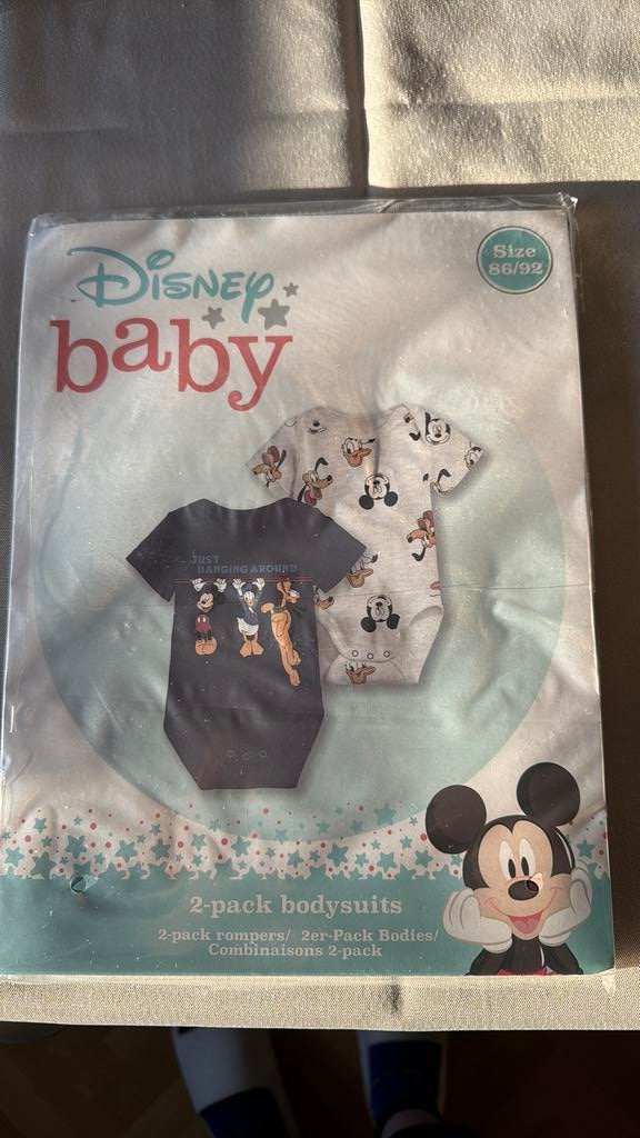 Disney baby 2-pack rompers maat 86/92, Ophalen of Verzenden, Nieuw