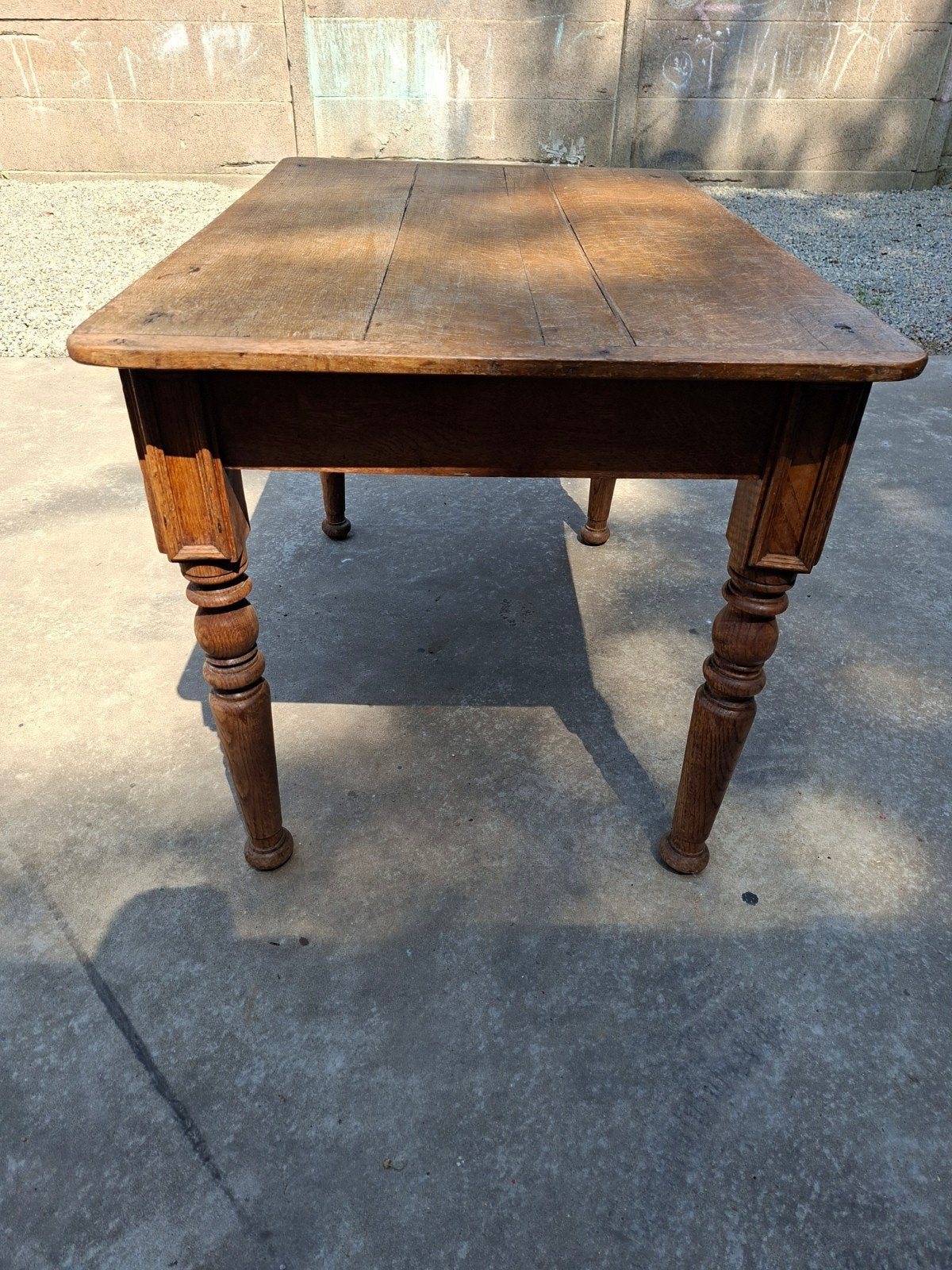 Antieke keukentafel, Ophalen