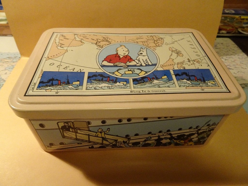 Boite rectangulaire Tropico - Tintin et Milou, Enlèvement ou Envoi, Tintin, Utilisé, Ustensile