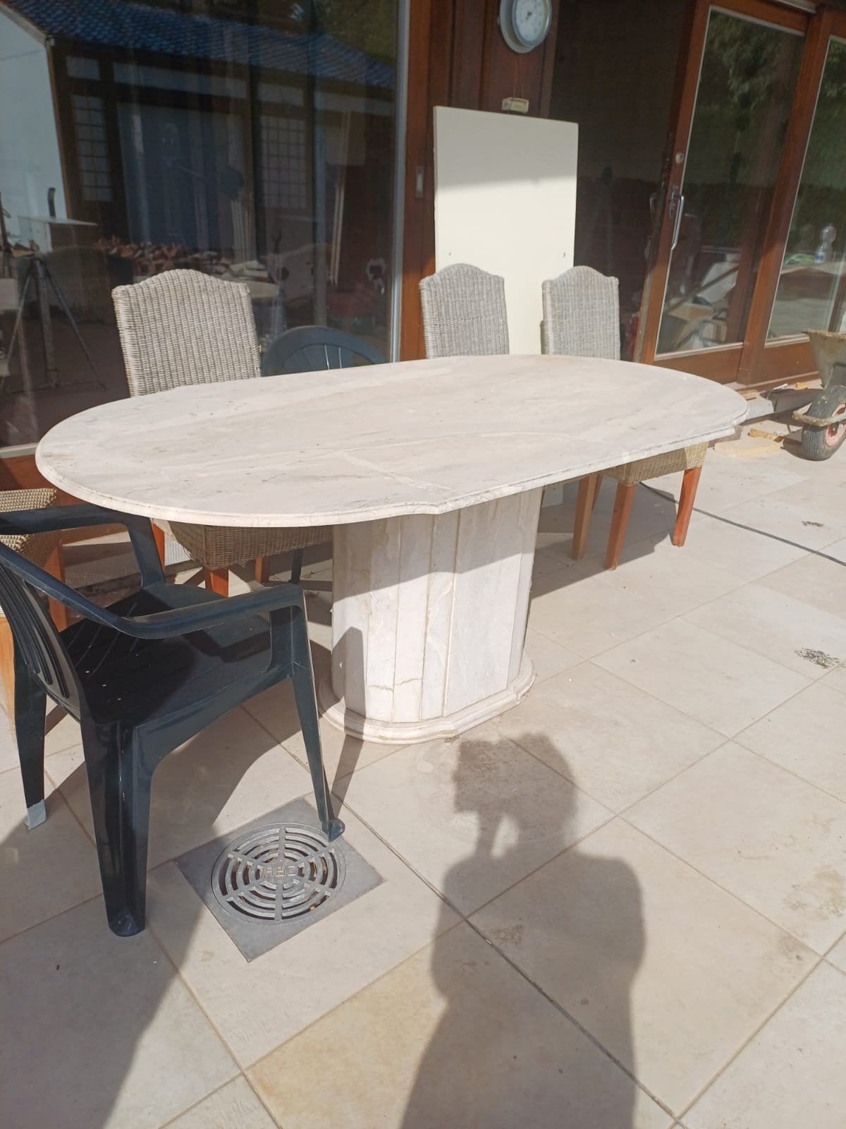 marmer tafel, Huis en Inrichting, Ophalen