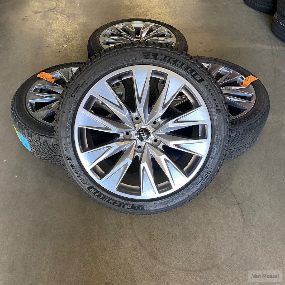 Audi A6 Michelin Pilot Alpin 5 235/45/R20 - 265/40/R20 100H, Gebruikt, -, -, Banden en Velgen