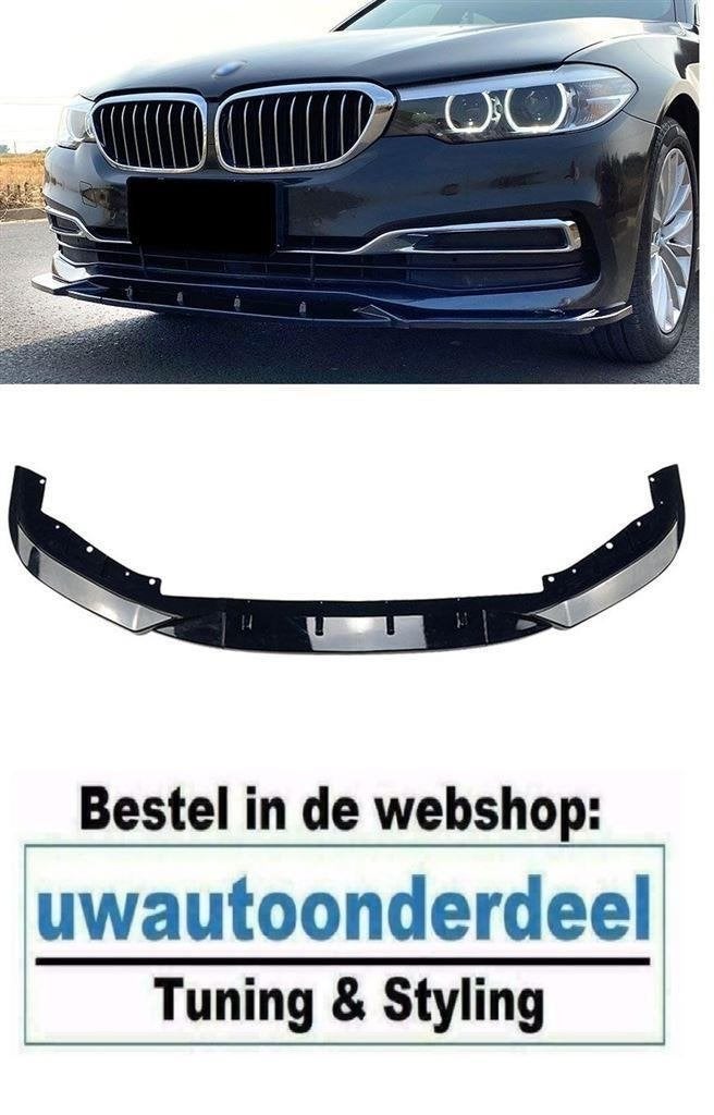 Spoiler Voorspoiler Glans Zwart voor BMW 5 Serie G30 G31 Lux, Envoi
