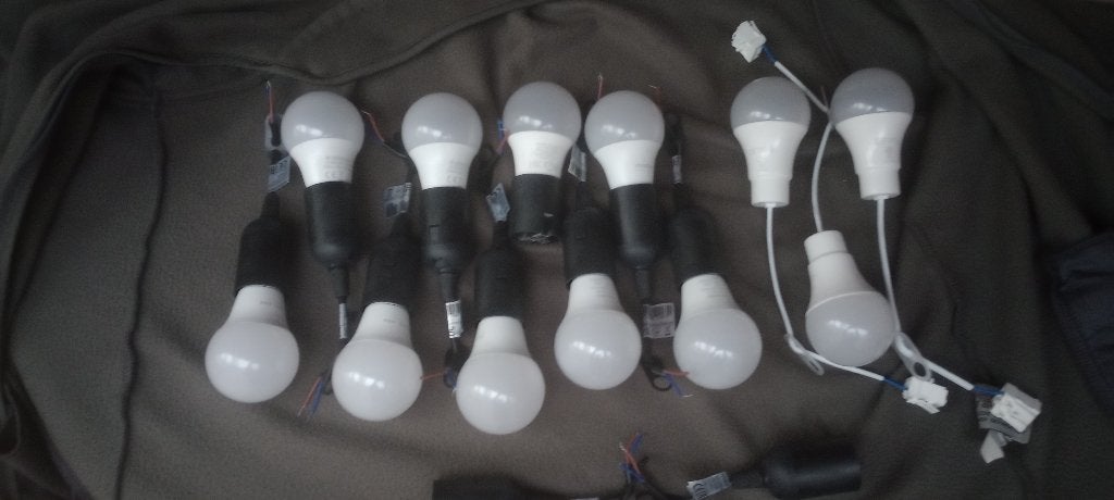12 smart ledlampen ideaal tijdens verbouwingswerken, Ophalen of Verzenden, Zo goed als nieuw, Smart lamp, Smart