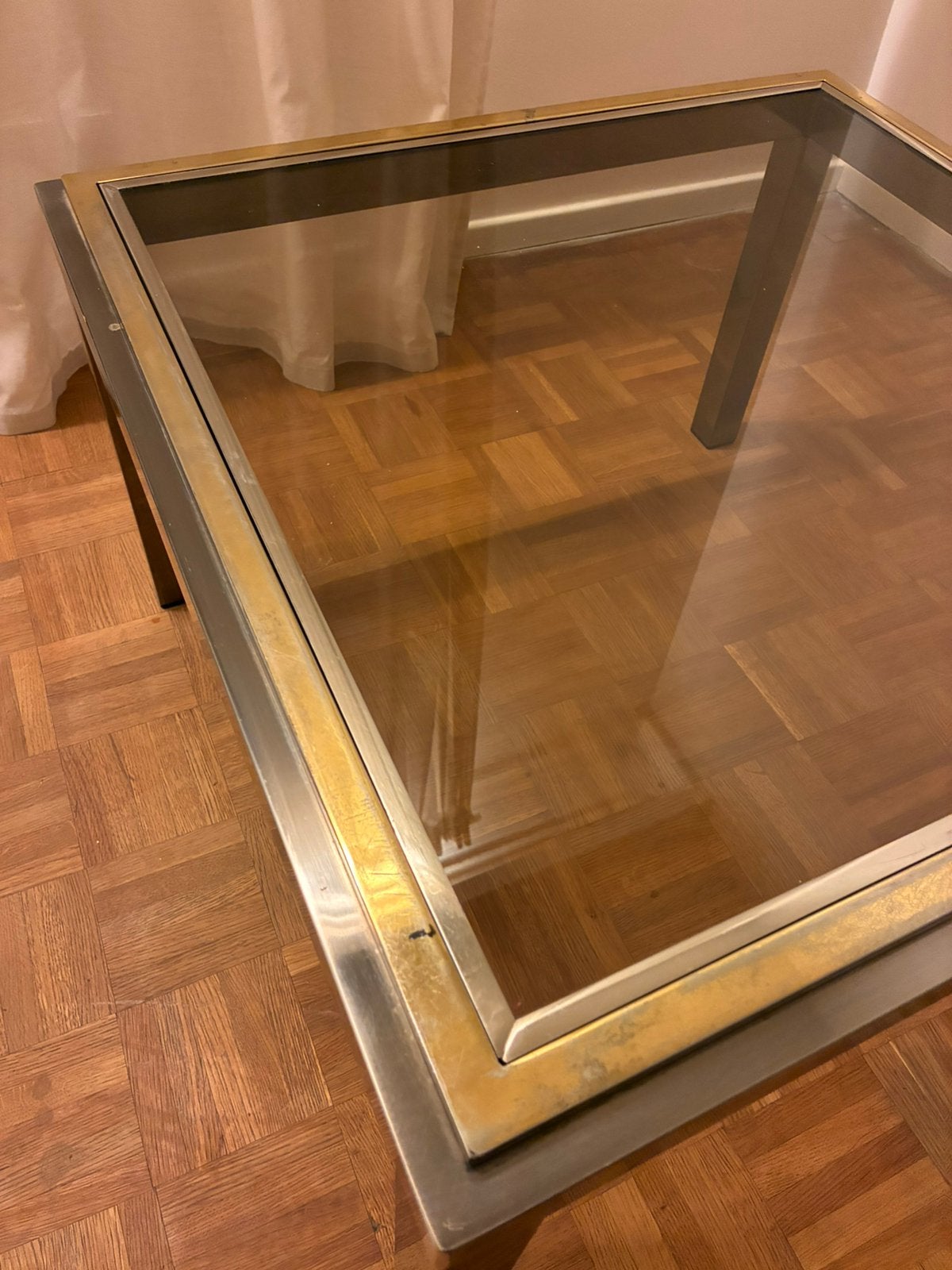 Vintage salontafel Belgo Crom, Huis en Inrichting, Ophalen, Gebruikt