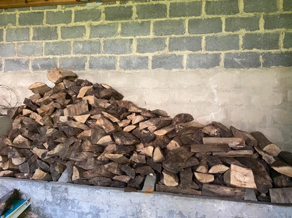 2 staire brandhout gedroogd, Tuin en Terras, Minder dan 3 m³, Ophalen, Blokken