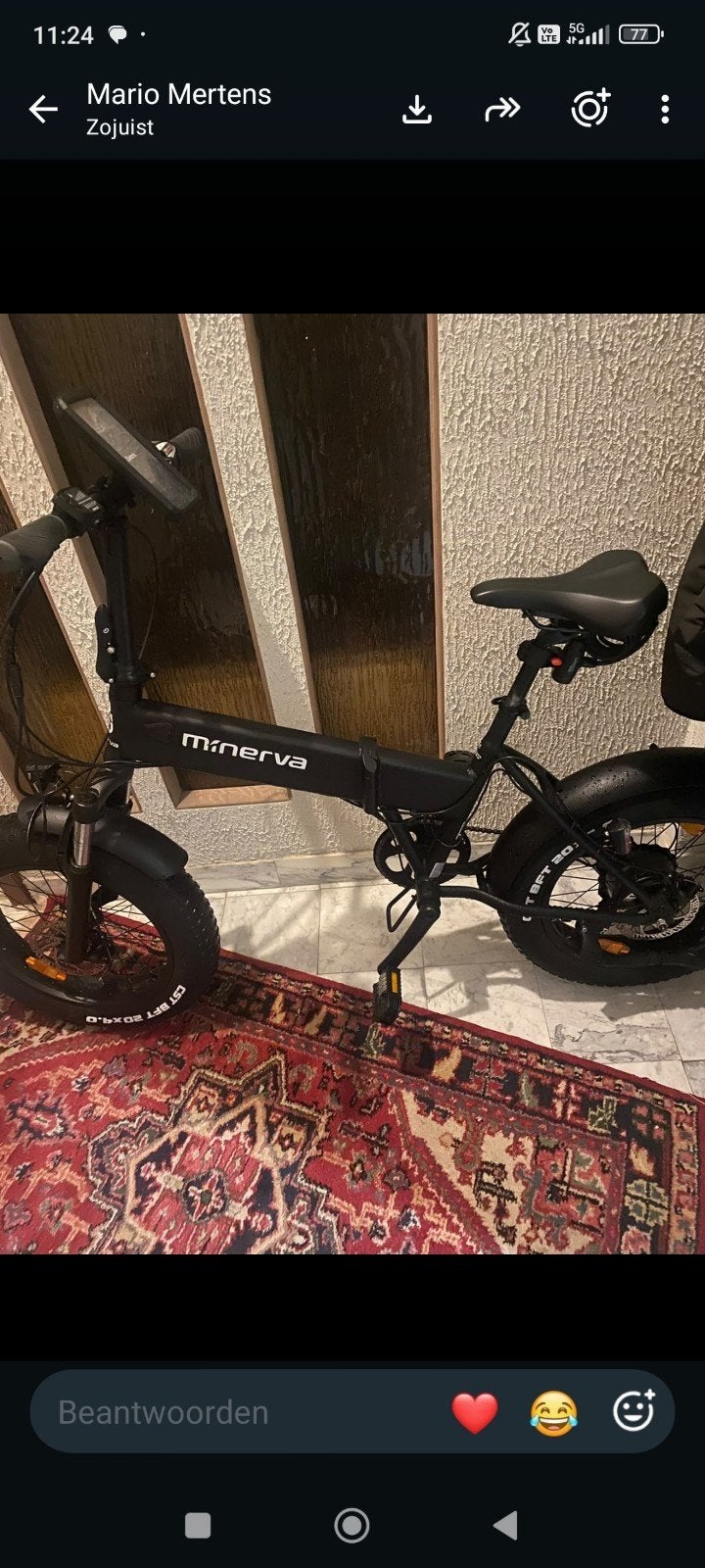 eletrice plooifiets 6 maanden oud moet spijtig genoeg weg, Fietsen en Brommers, Ophalen, 6 versnellingen, Overige modellen, Nieuw