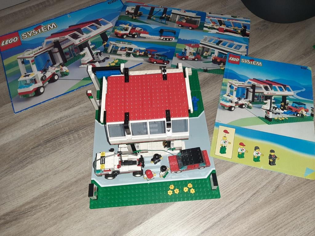 Lego System 6397 Octan Tankstation (niet compleet), Enlèvement ou Envoi, Utilisé, Ensemble complet, Lego