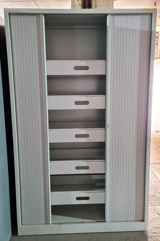 Armoire métallique porte coulissante pr dossier suspendu