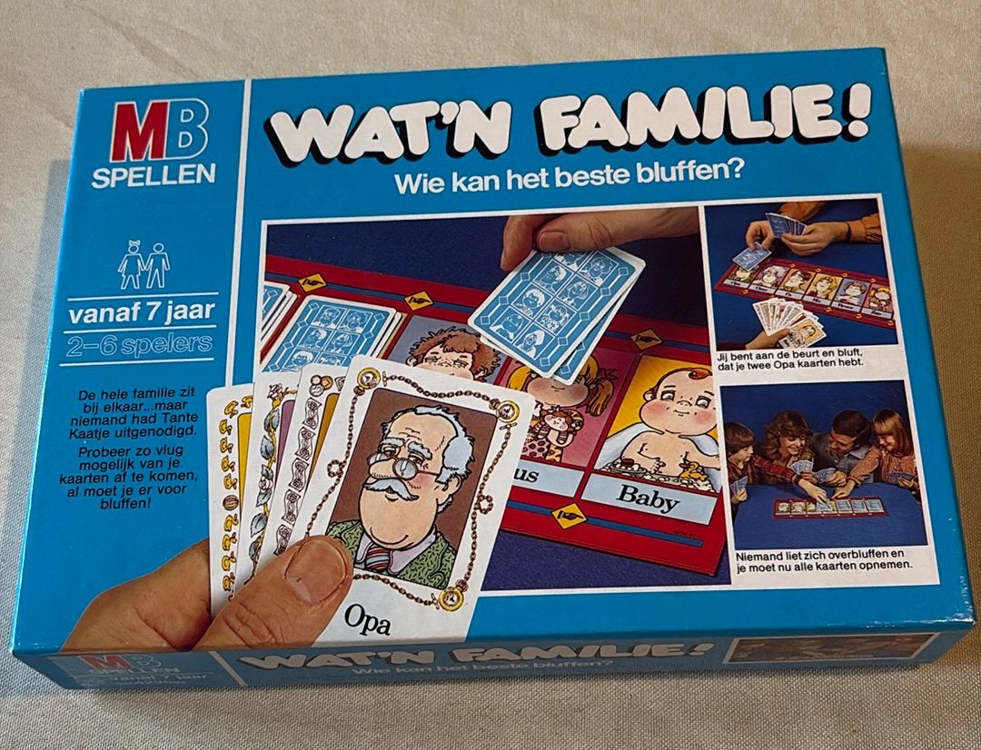 Vintage MB Spel – Wat 'n Familie!, Hobby & Loisirs créatifs, Enlèvement ou Envoi, Comme neuf