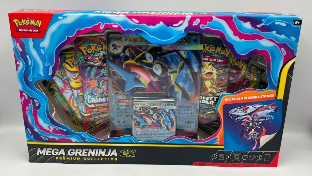 Pokémon : Mega Greninja ex Premium Collection box, Enlèvement ou Envoi, Booster, Foil