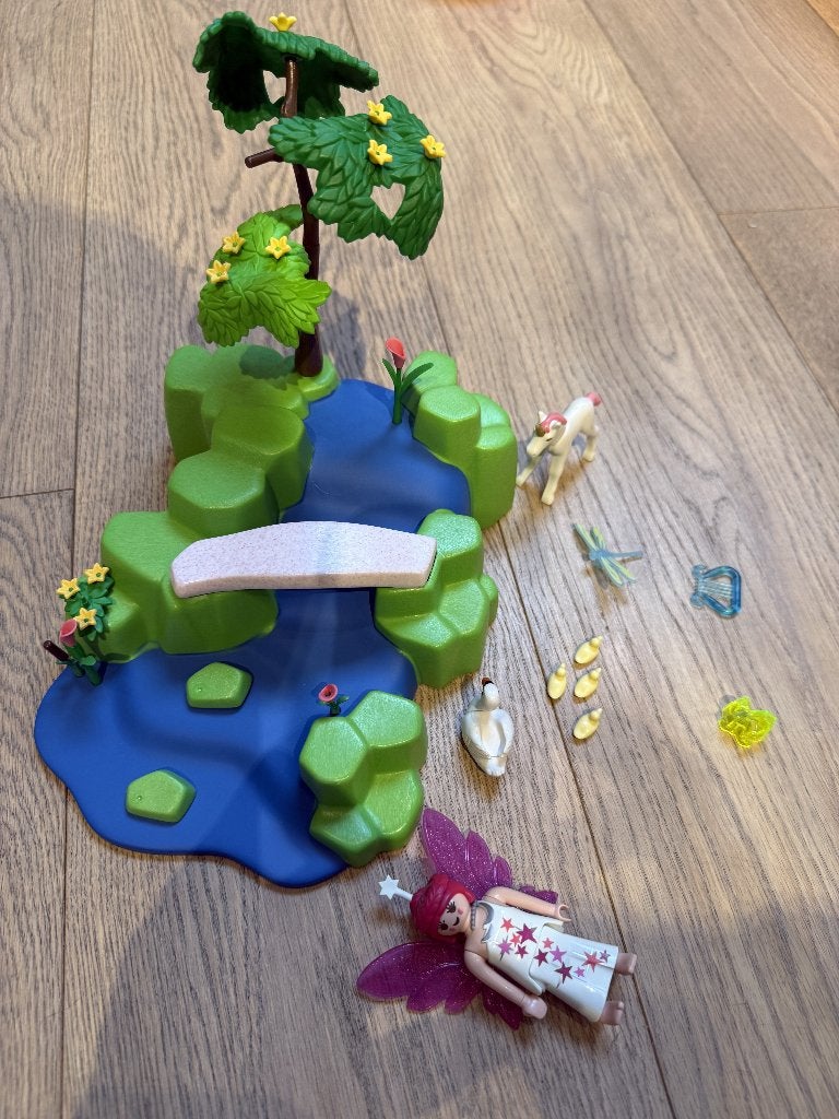 Playmobil Jardin de fées, Comme neuf, Princess, Figurines, Kit complet