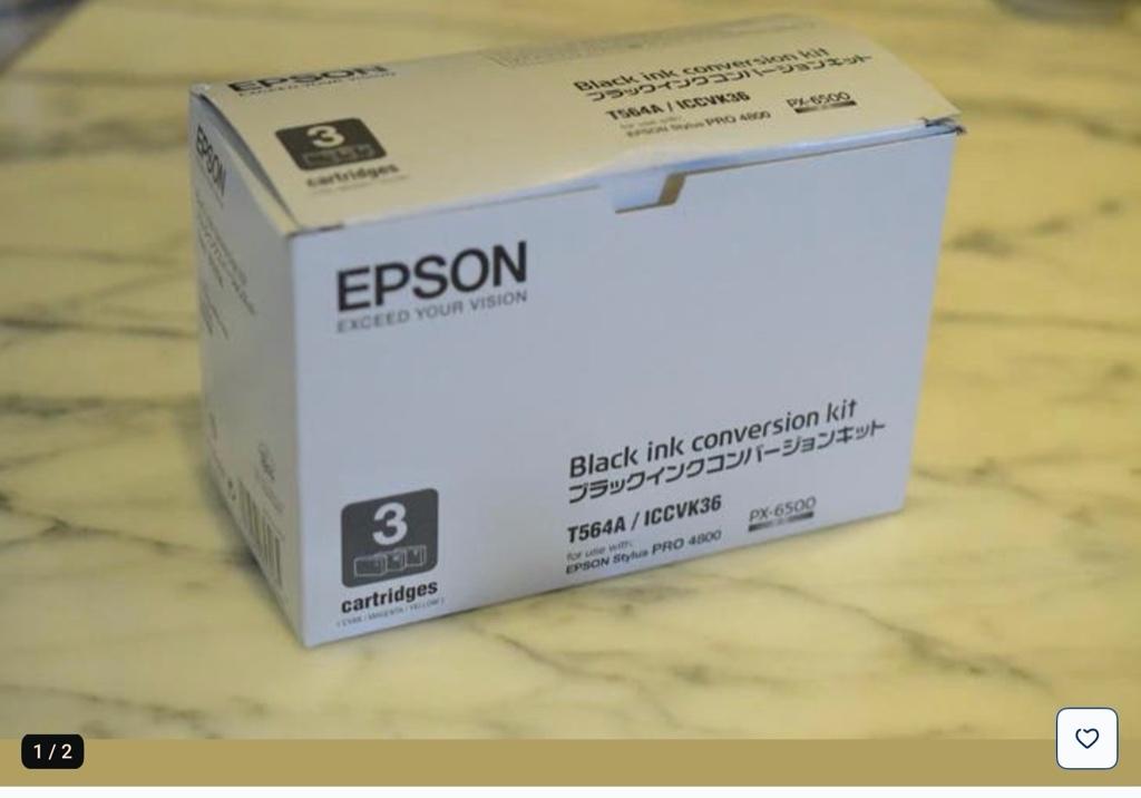 Kit de conversion d'encre noire Epson T564A/ICCVK36, Enlèvement ou Envoi, Neuf, Cartridge, Epson