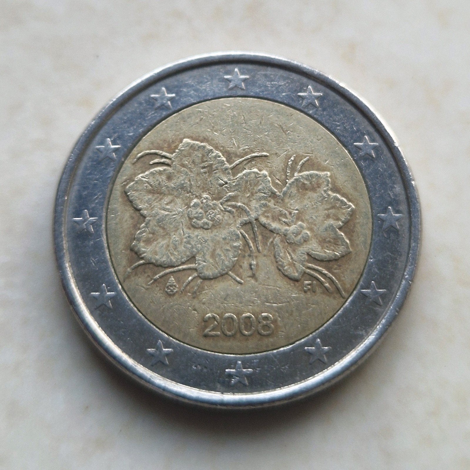 2008 Finland , 2 Euro Coin, Enlèvement ou Envoi, Finlande, 2 euros