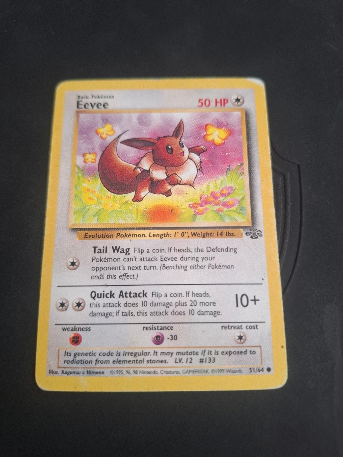 Pokémon Eevee 51/64 Jungle Set Kaart, Ophalen of Verzenden