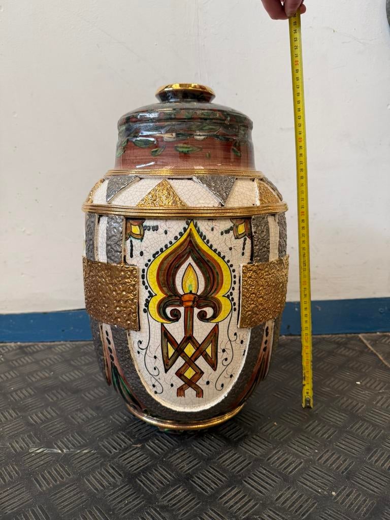 Decoratieve Spaans-Arabische Vaas van ‘Coleccion Alhambra’, Antiek en Kunst, Antiek | Vazen, Ophalen