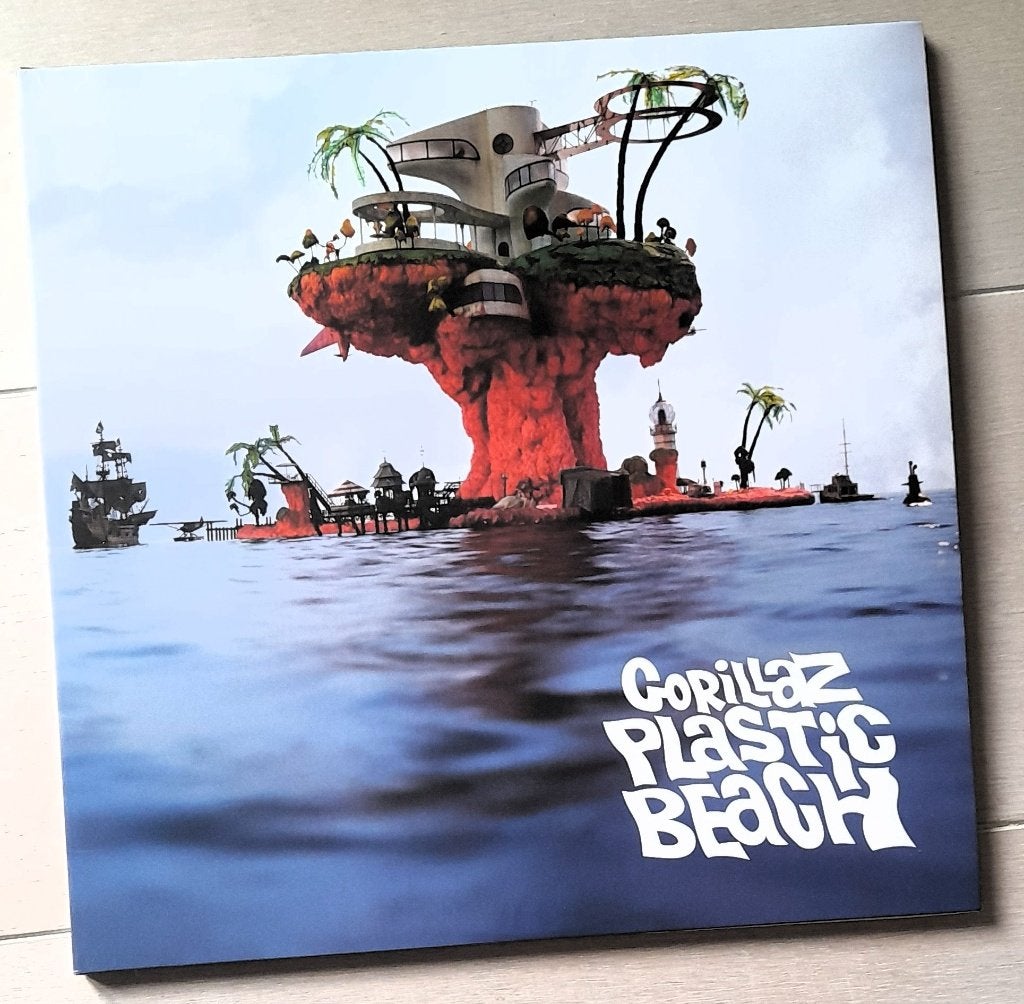 GORILLAZ Plastic Beach 2LP LOU REED SNOOP DOGG, Ophalen of Verzenden, Zo goed als nieuw, Beschermende buitenhoes, 12 inch