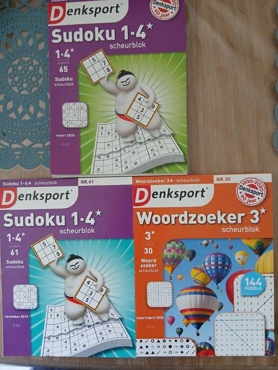 10 blokken en boekjes woordzoekers/sudoku, Enlèvement ou Envoi, Neuf