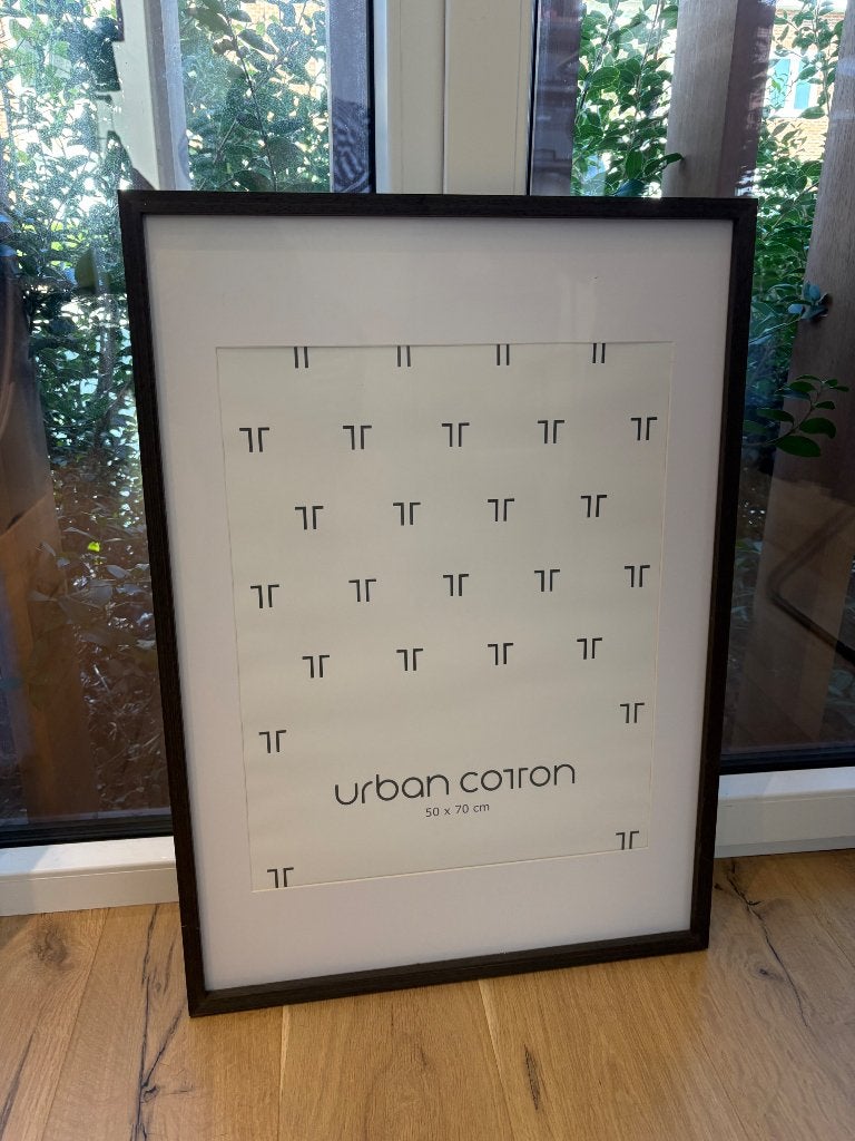 Zwarte kader 50x70 cm, Ophalen, 50 – 75, Overige typen, Nieuw