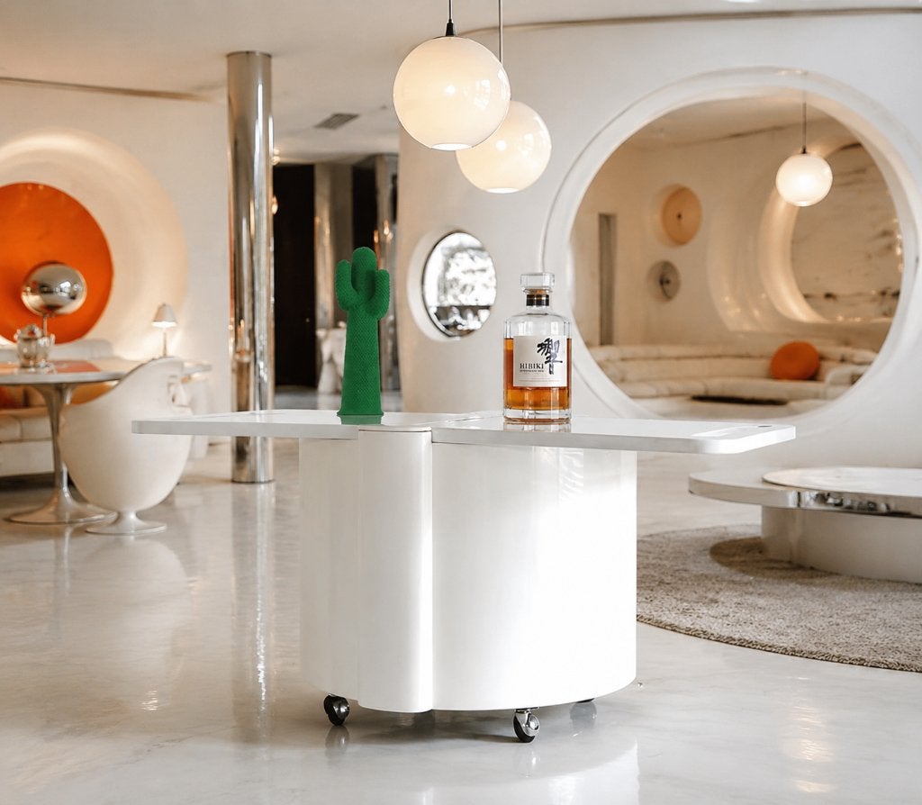 Space Age Bar / Table Livia Castelli / Fain - Vintage Italy, Huis en Inrichting, Barren, Ophalen