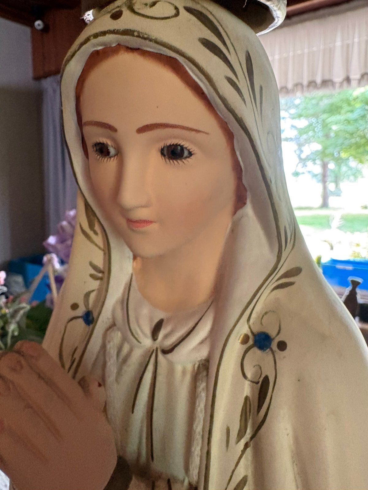 Religieus beeld van Onze-Lieve-Vrouw van Fatima, Antiek en Kunst, Antiek | Religieuze voorwerpen, Ophalen