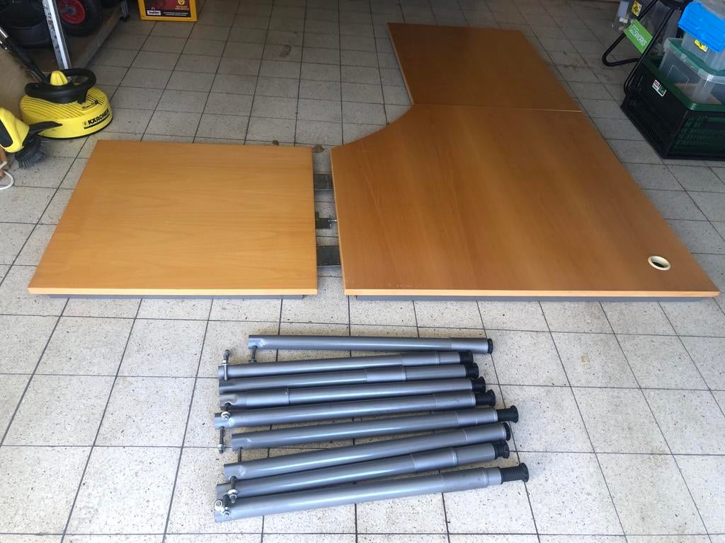 Hoekbureau, Huis en Inrichting, Ophalen, Gebruikt, Hout, Hoekbureau