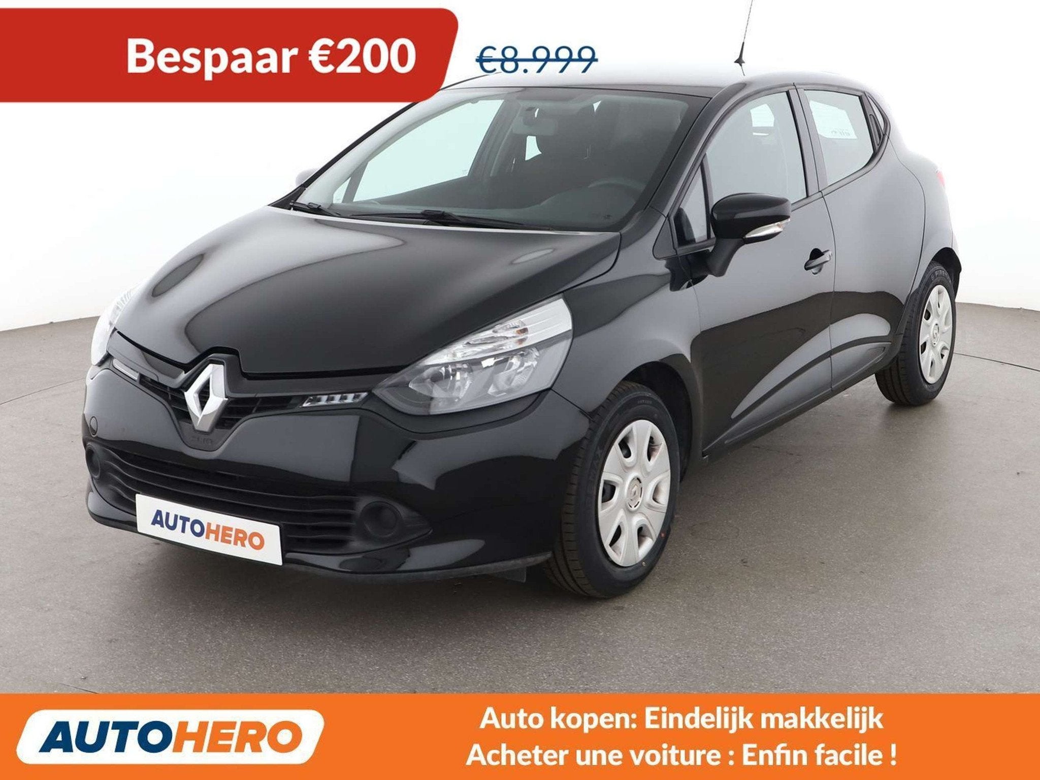Renault Clio 1.2 Expression (bj 2016), Auto's, Voorwielaandrijving, Stof, Gebruikt, Zwart