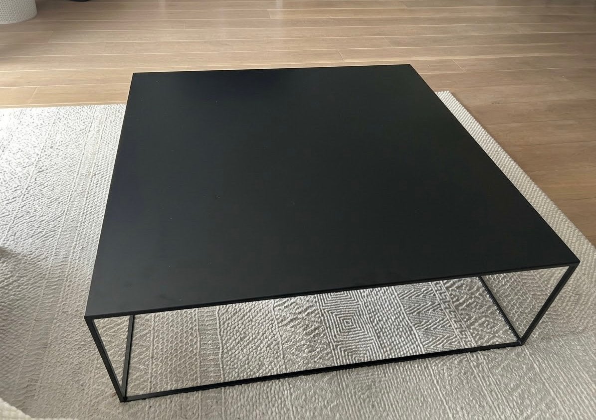 Table basse en metal style loft/industriel, Maison & Meubles, Enlèvement, Comme neuf, Carré, Métal