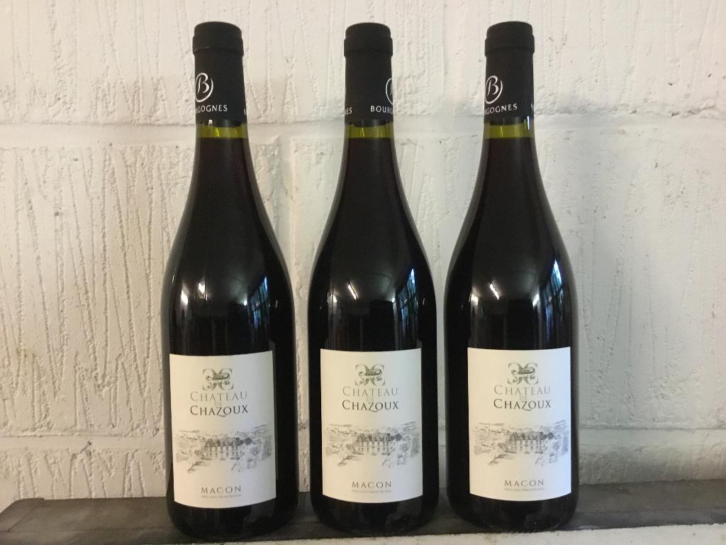 3 bouteilles Château de Chazoux 2023, Verzamelen, Wijnen, Ophalen, Frankrijk, Nieuw, Rode wijn