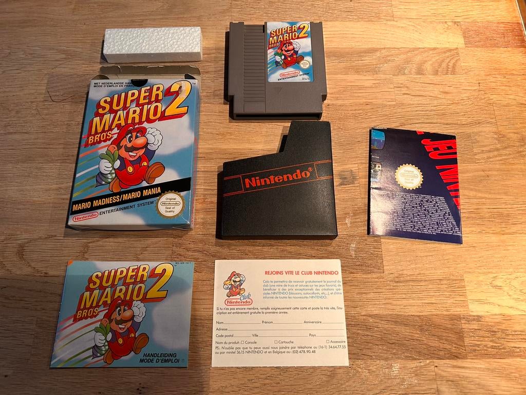 Nintendo NES game - Super Mario bros. 2 CIB, Consoles de jeu & Jeux vidéo, Jeux | Nintendo NES, Enlèvement ou Envoi, Comme neuf