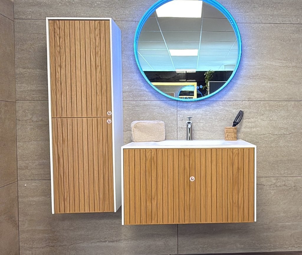 badmeubel Semira 80cm rondom corian afgewerkt, Ophalen, Nieuw, 50 tot 100 cm, Minder dan 100 cm
