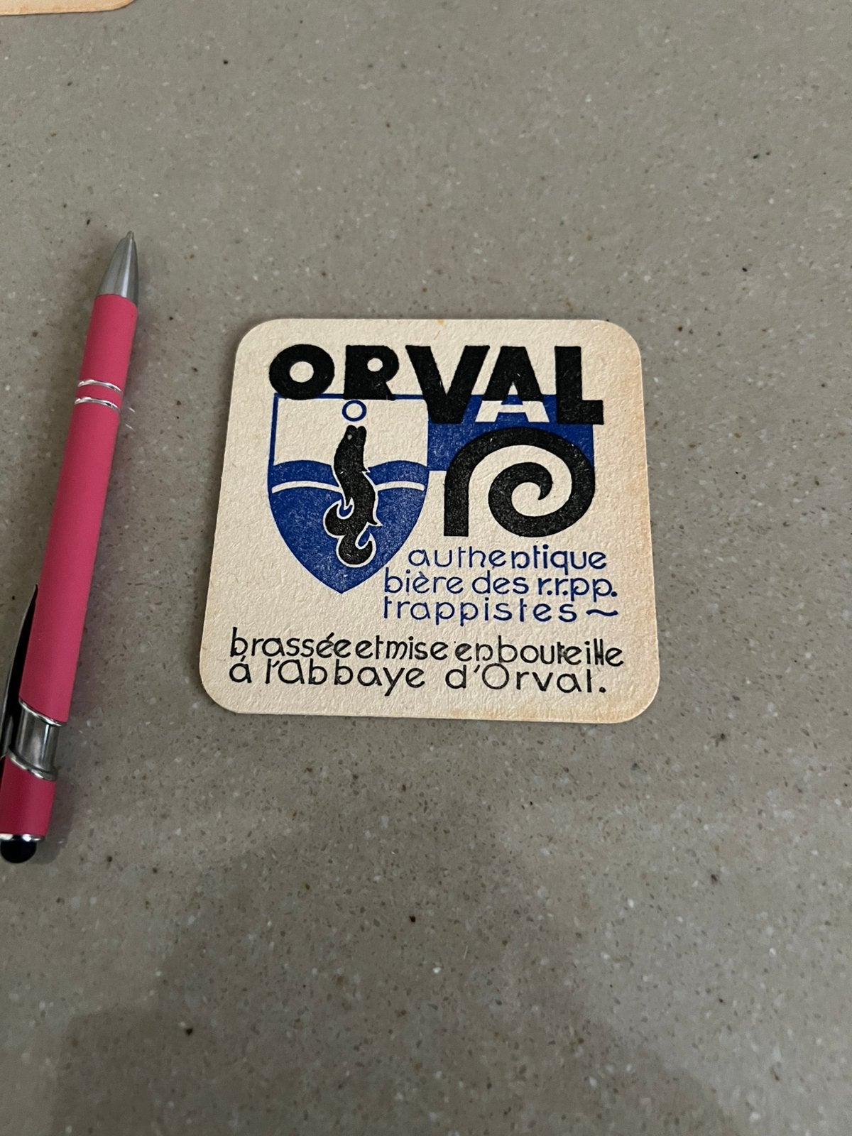 Orval oude bierkaart, Verzamelen, Verzenden, Zo goed als nieuw
