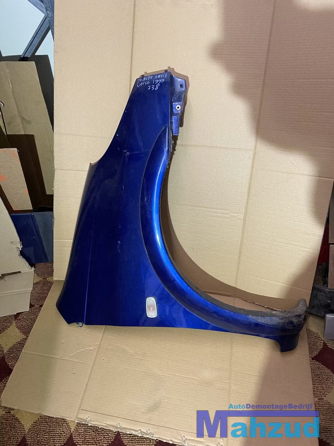 TOYOTA YARIS VERSO BLAUW Rechts rechter scherm zijscherm, Auto-onderdelen, Carrosserie, Info@toyota.co.jp, Gebruikt, Toyota Motor Corporation