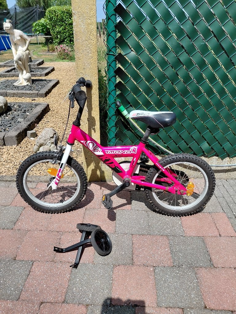 Kinderfiets met zijwieltjes, Ophalen, Terugtraprem, Zijwieltjes, Minder dan 16 inch