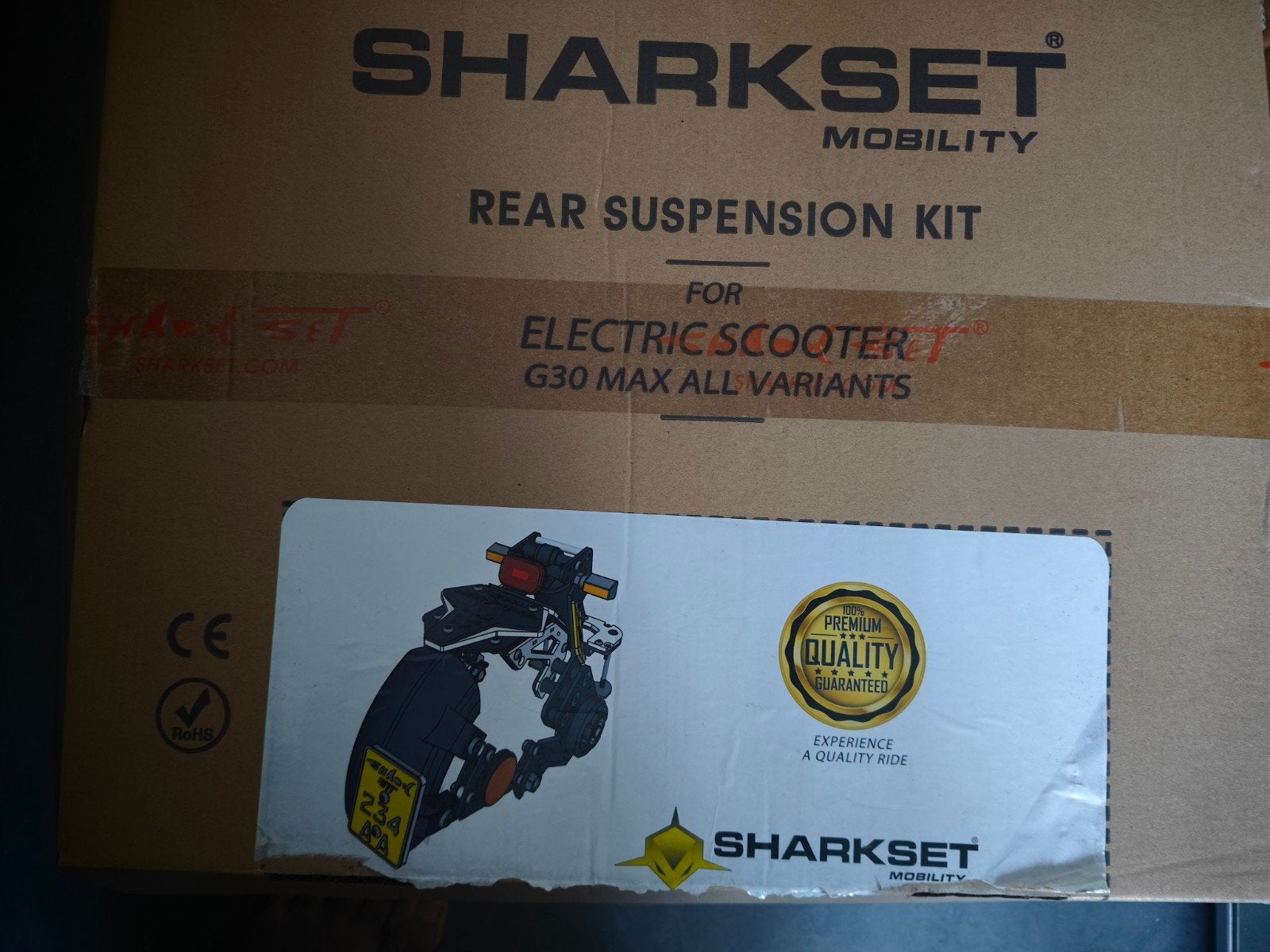 Sharkset Rear Suspension Kit for Ninebot G30, Enlèvement ou Envoi, Comme neuf, Step électrique (E-scooter), Ninebot