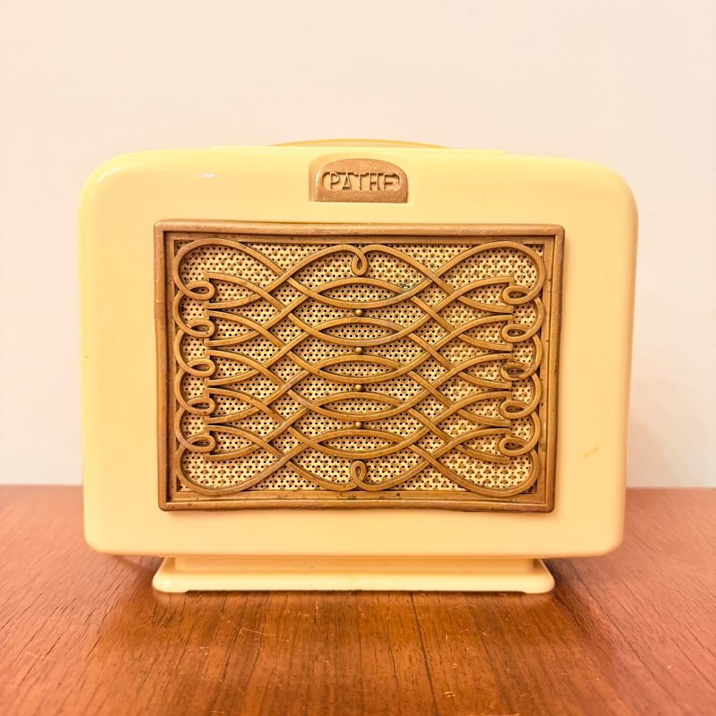 ART DECO BUIZENRADIO PATHE LUTHIN 451 1950’s ZELDZAAM RADIO, Antiek en Kunst, Verzenden